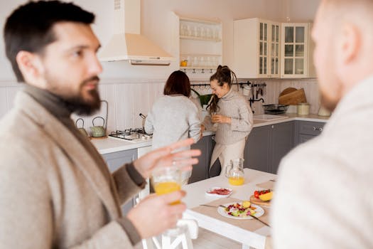 man preparing a healthy meal