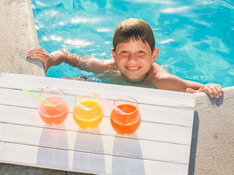 refreshing sparkling water with lemon