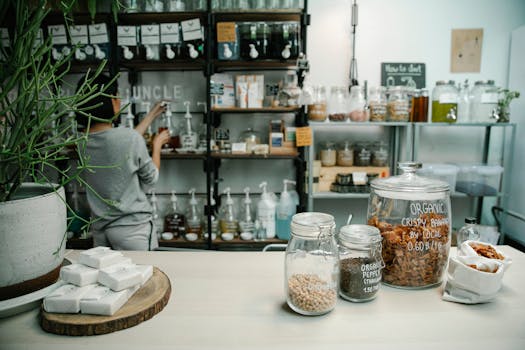 woman preparing healthy snacks