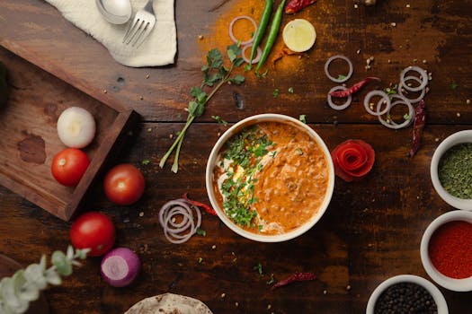 traditional Indian meal