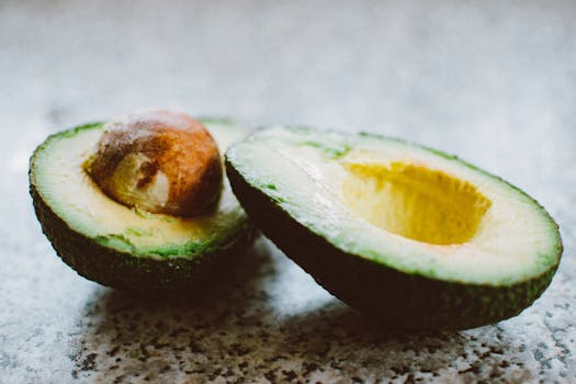 image of healthy keto meal with avocado