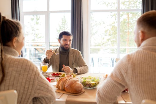 a man enjoying a healthy meal during his eating window