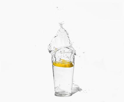 invigorating lemon water drink