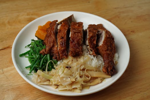 healthy meal prep with chicken and vegetables